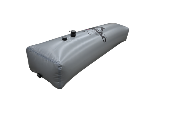 Tube Sac 370 lbs. gray inflatable with valves.