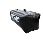 Black rectangular FatSac W707 inflatable bag with custom printing.