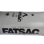 Gray rectangular FatSac High Flow 750 lbs. wake ballast bag with two top valves.