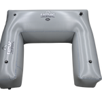 Fat Seat (PATENTED) W710 gray inflatable U-shaped ballast bag with air valves.