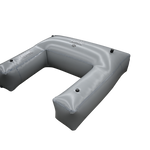 Fat Seat W710 gray inflatable boat pontoon with ballast bag.
