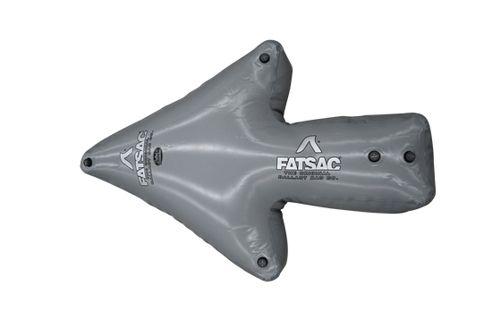 Gray inflatable Arrow Sac, 650 lbs, ideal for your Super Air Nautique.