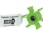 Jabsco Puppy Pump Impeller (52403) with lubricant on a white background.