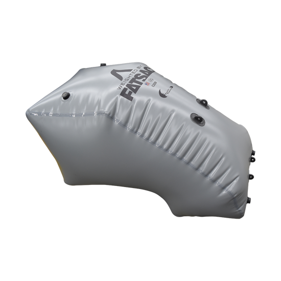 Gray inflatable ballast bag, black valves branded for YAMAHA JET BOATS 24 MODEL (C1039).