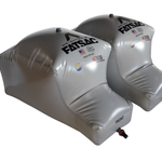 Two gray Malibu PNP Rear Sacs, 1,140 lbs total, labeled PORT & STB.