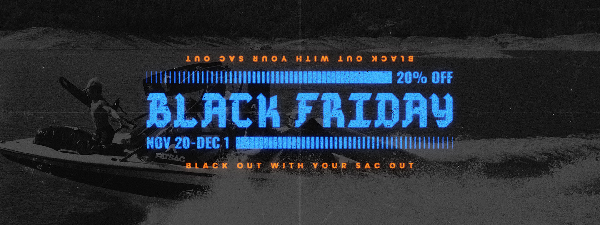 Two FatSac ballast bags with orange caps in a boat storage compartment.