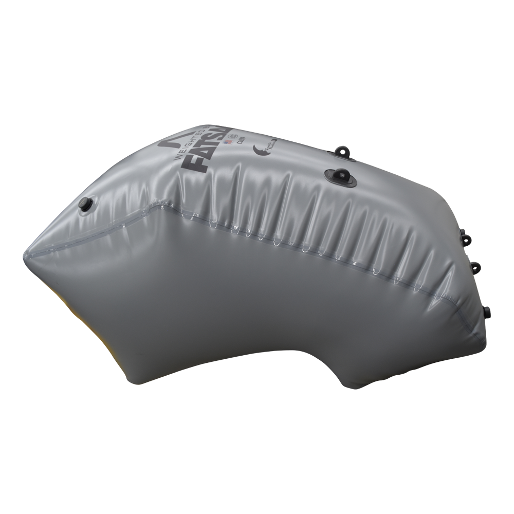 Gray inflatable buoy with valves, perfect for YAMAHA JET BOATS 24 MODEL (C1039).