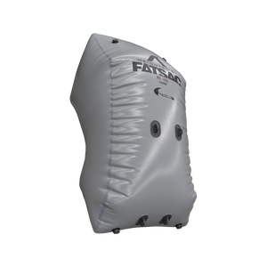 Gray inflatable Fatsac bag for Yamaha 24 Model, with valves and connectors.