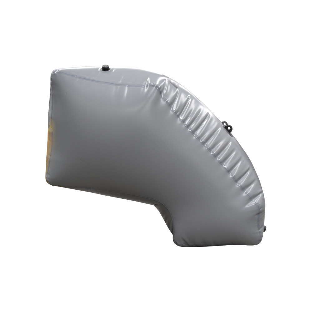 Gray shield-shaped inflatable airbag for Yamaha Jet Boats 24 Model (C1039).