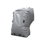 Gray, inflatable ballast bag for Yamaha 21 Jet Boats, with multiple valves and black text.