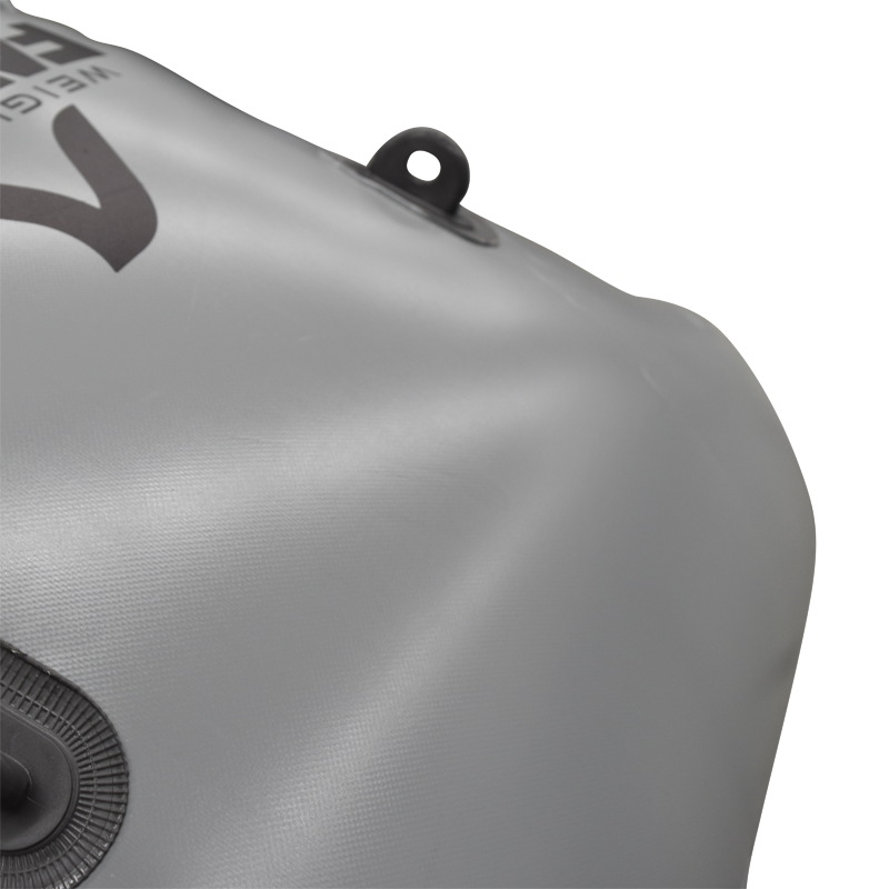 Close-up of gray ballast bag with black valve for Yamaha Jet Boats 19 Model.