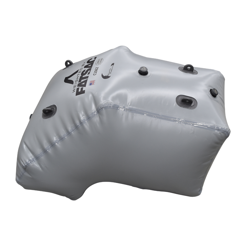 Gray inflatable cube, black nozzles & text; ideal for 19 YAMAHA JET BOATS (C1062).