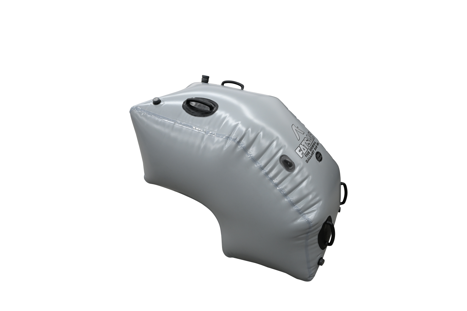 Gray triangular Chaparral Vortex 24/22 Rear Seat Deck Sac (C1436) with multiple valves.