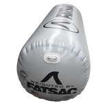 Silver Fatsac bumper with logo on black.