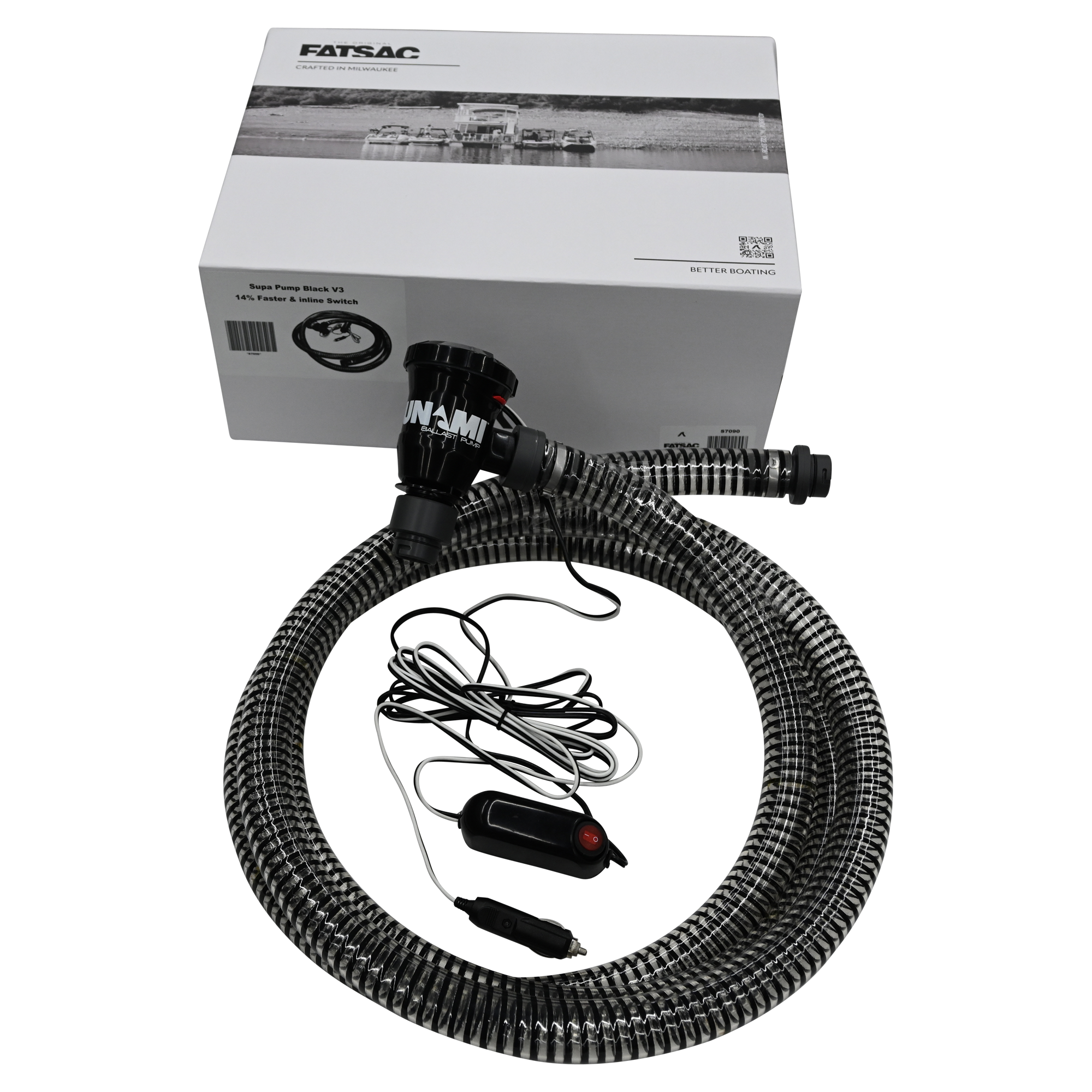 NEW! Supa Pump 3.0 (S7090) kit with hoses, FatSac compatible, perfect for water sports.