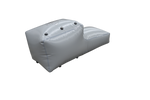 Gray chamber with black valves on Tige 59 Custom Starboard Surf Sac (800 lbs).
