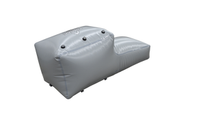 Gray chamber with black valves on Tige 59 Custom Starboard Surf Sac (800 lbs).