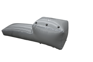 Gray Tige 84 Custom Portside Surf Sac with rounded sections, black nozzles on top.