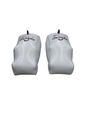 Two gray MALIBU REAR 2025 ballast bags with handles, labeled Fly, shown front view.
