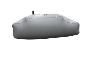 Grey inflatable air bag with valve, ideal for Malibu Boats. (MALIBU REAR 2025 25LSV PNP KIT).