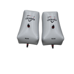 Two gray FATSAC bags labeled REAR with valves for Malibu Rear 2025 (W021-150-KIT-R).