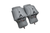 Two gray Malibu PNP rear sacs, 400 lbs each, for wake surfing.