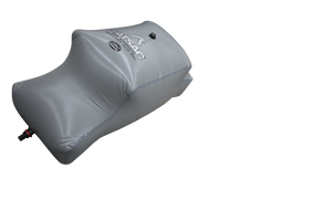 Gray MALIBU PNP REAR SACS 750 lbs with nozzle, isolated in darkness.