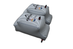 Two gray FatSac ballast bags, with valves, fit Malibu M242 Rear Sac Kit (500 lb).