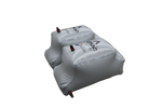 Two gray Malibu M242 rear ballast bags with valves, W025-250-KIT, shown against black.