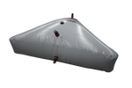 Gray triangular AXIS WAKE PNP BOW SAC with multiple valves and an air release plug.