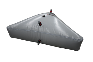 Gray triangular AXIS WAKE PNP BOW SAC with multiple valves and an air release plug.
