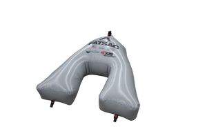 Silver ballast bag with QC fittings for Axis branding, named AXIS WAKE PNP BOW SAC (W029-1).