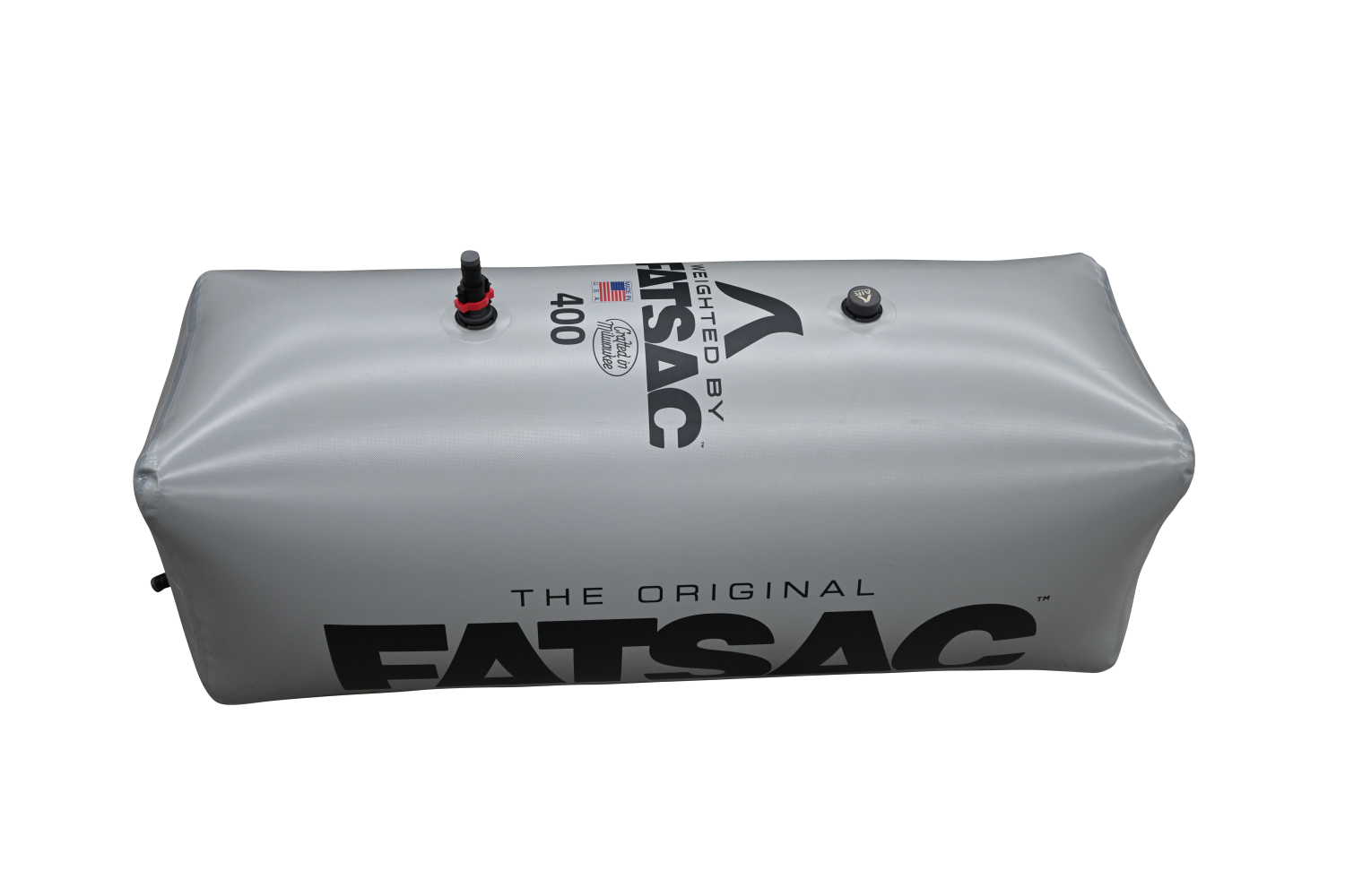 Gray AXIS WAKE REAR PNP SAC, 400 lbs, with quick connect fittings.