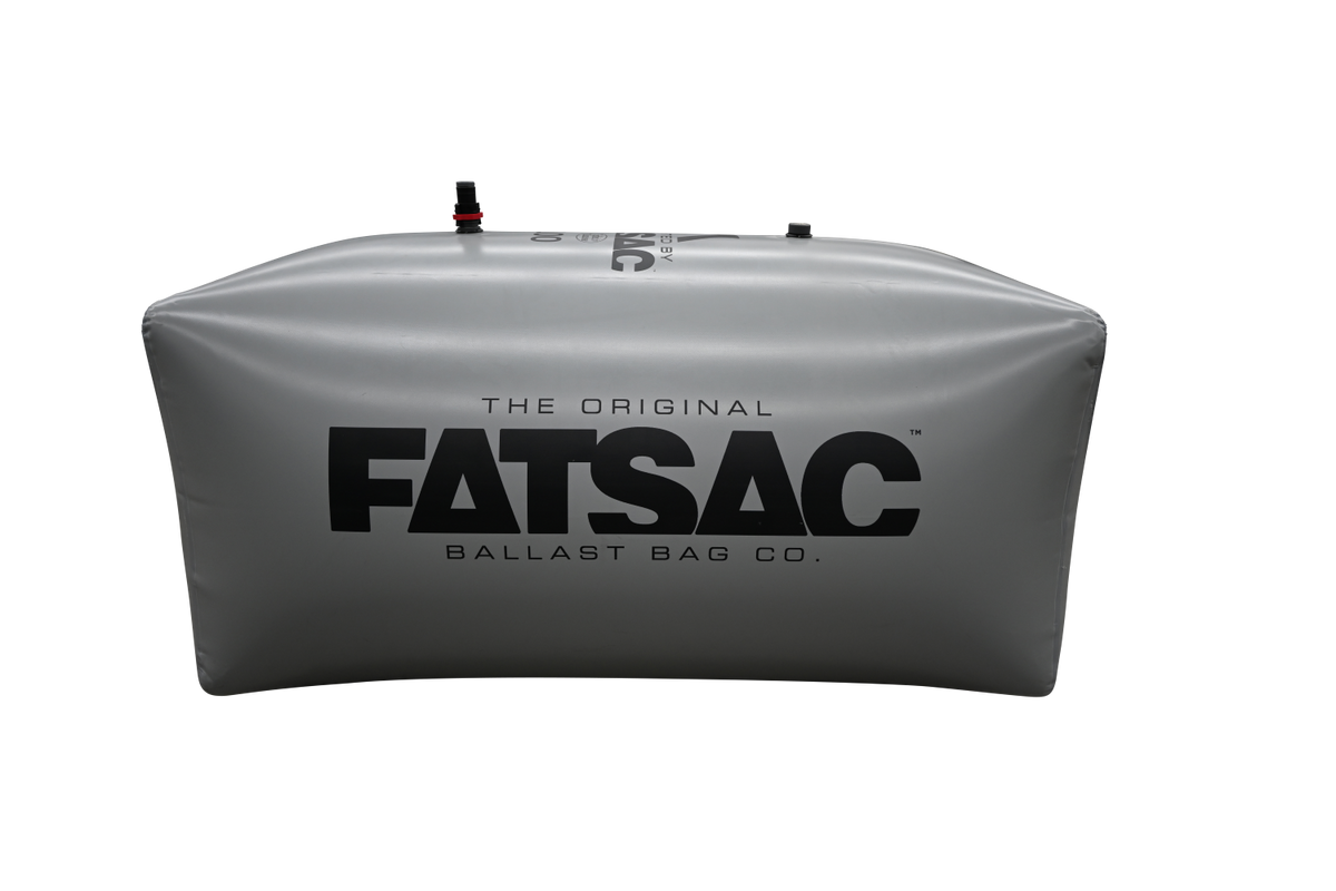 Gray FatSac PNP Rear Sac (1100 lbs) with top valves for Malibu/Axis boats.