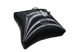 Black Floor FatSac 500 lbs. (W700-500) with valve and cap, ideal for wakesurfing.
