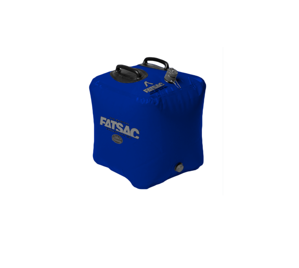 Fat Brick 155 lbs. ballast bag with handles & valves, perfect for watersports (W702-BLUE).
