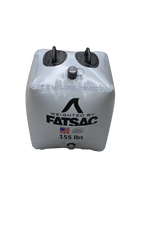 Fat Brick 155 lbs. (W702), silver tube with two black handles.