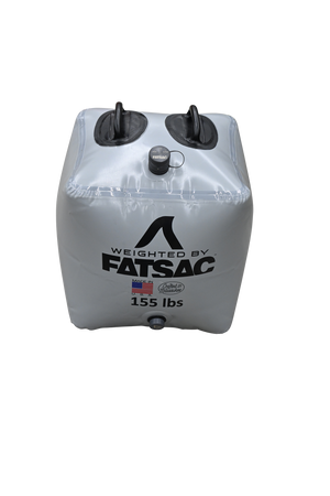 Fat Brick 155 lbs. (W702), silver tube with two black handles.