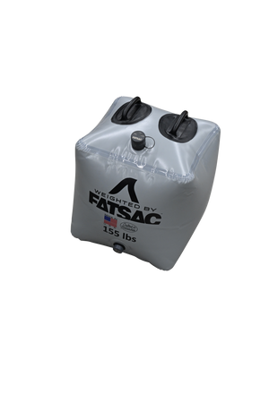 Gray Fat Brick 155 lbs. bag with top valves, ideal ballast use.