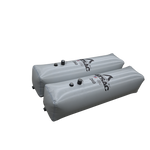 Two grey Side Sacs (520 lbs total).