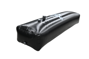 370 lbs. Tube Sac (W704) for wakesurfing; large black inflatable with valves.