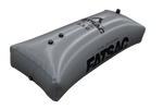 Gray inflatable Center Locker Sac with valves, perfect for wakesurfing.