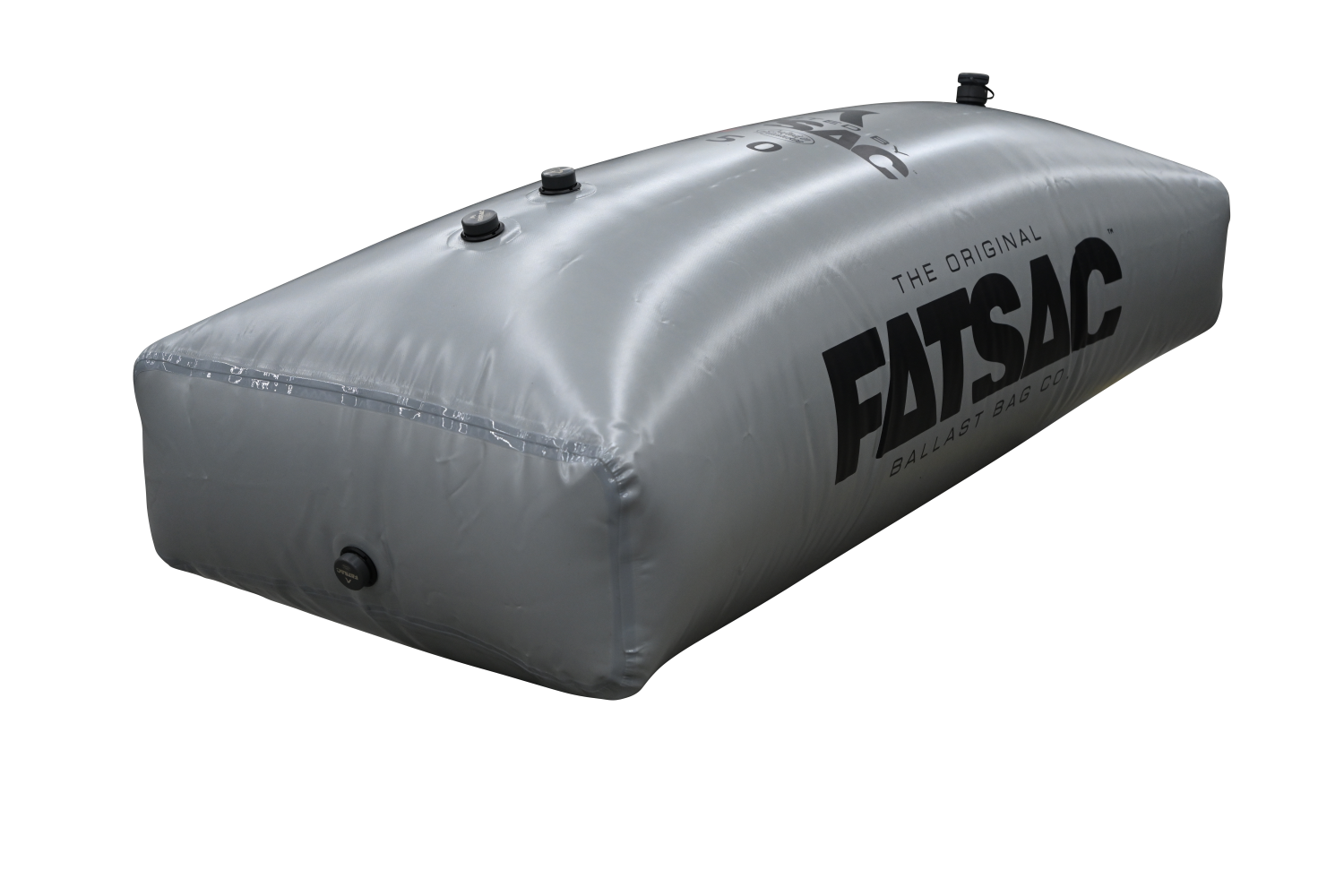 Center Locker Sac 650 lbs. (W705) FACTORY 2ND, gray ballast for wakesurfing, rectangular with 3 valves.