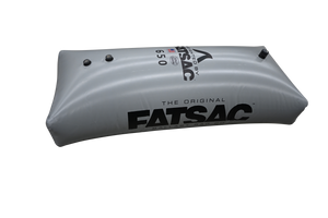 FACTORY 2ND gray Center Locker Sac 650 lbs. with logo, ideal for wakesurfing.