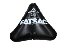 Black Open Bow Triangle 650 lbs. (W706) FatSac ballast bag with white text.