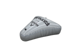 Silver inflatable Open Bow Triangle buoy with valve, ideal for wakesurfing.