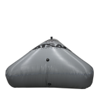 Gray Open Bow Triangle 650 lbs. buoy, perfect for wakesurfing.