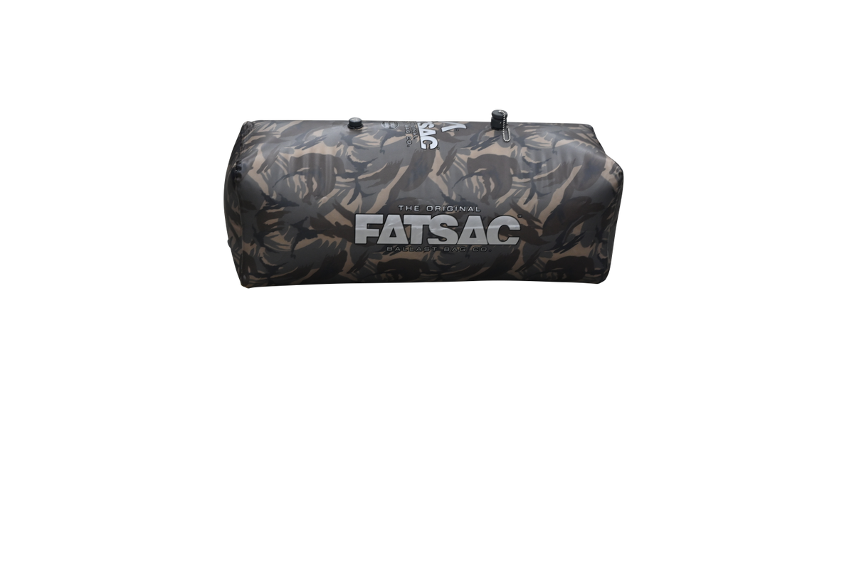 Camo FatSac 750 lbs. (W707-CAMO) with logos.