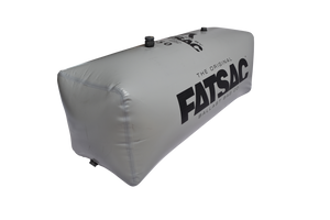 Gray FatSac High Flow 750 lbs W707 labeled The Original FatSac Ballast Systems.