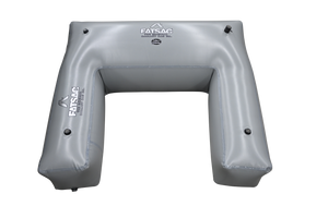 Fat Seat (PATENTED) W710 gray inflatable U-shaped ballast bag with air valves.